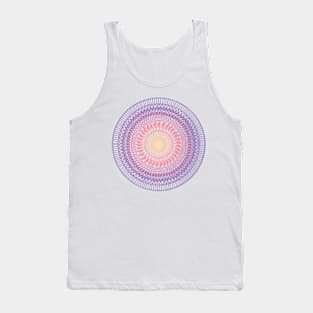 Pink and purple intricate mandala art Tank Top